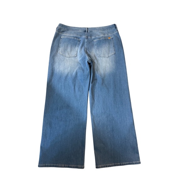 Halara Flex Denim Wide Leg Jeans Womens  XL Tall NWT Athleisure Stretch Soft - Picture 5 of 5
